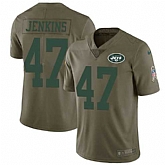 Nike Jets 47 Jordan Jenkins Olive Salute To Service Limited Jersey Dzhi,baseball caps,new era cap wholesale,wholesale hats